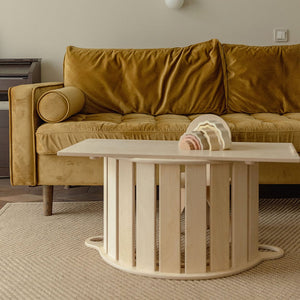 Smyles Arche de Motricité Montessori + Toboggan bois naturel