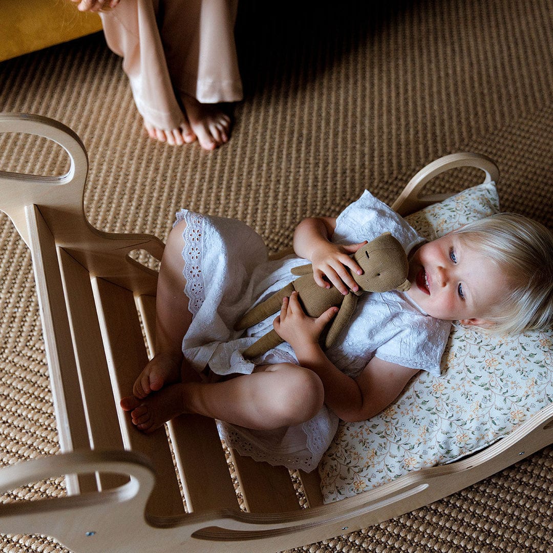 Smyles Arche de Motricité Montessori + Toboggan bois naturel