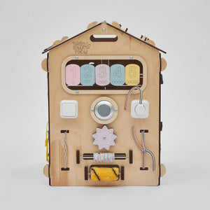 Smyles Busy Board Maison NATURA PASTEL + Busy Cube