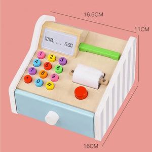 Smyles Caisse enregistreuse en bois Montessori