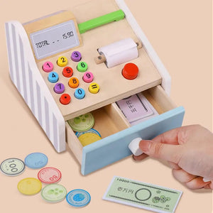 Smyles Caisse enregistreuse en bois Montessori