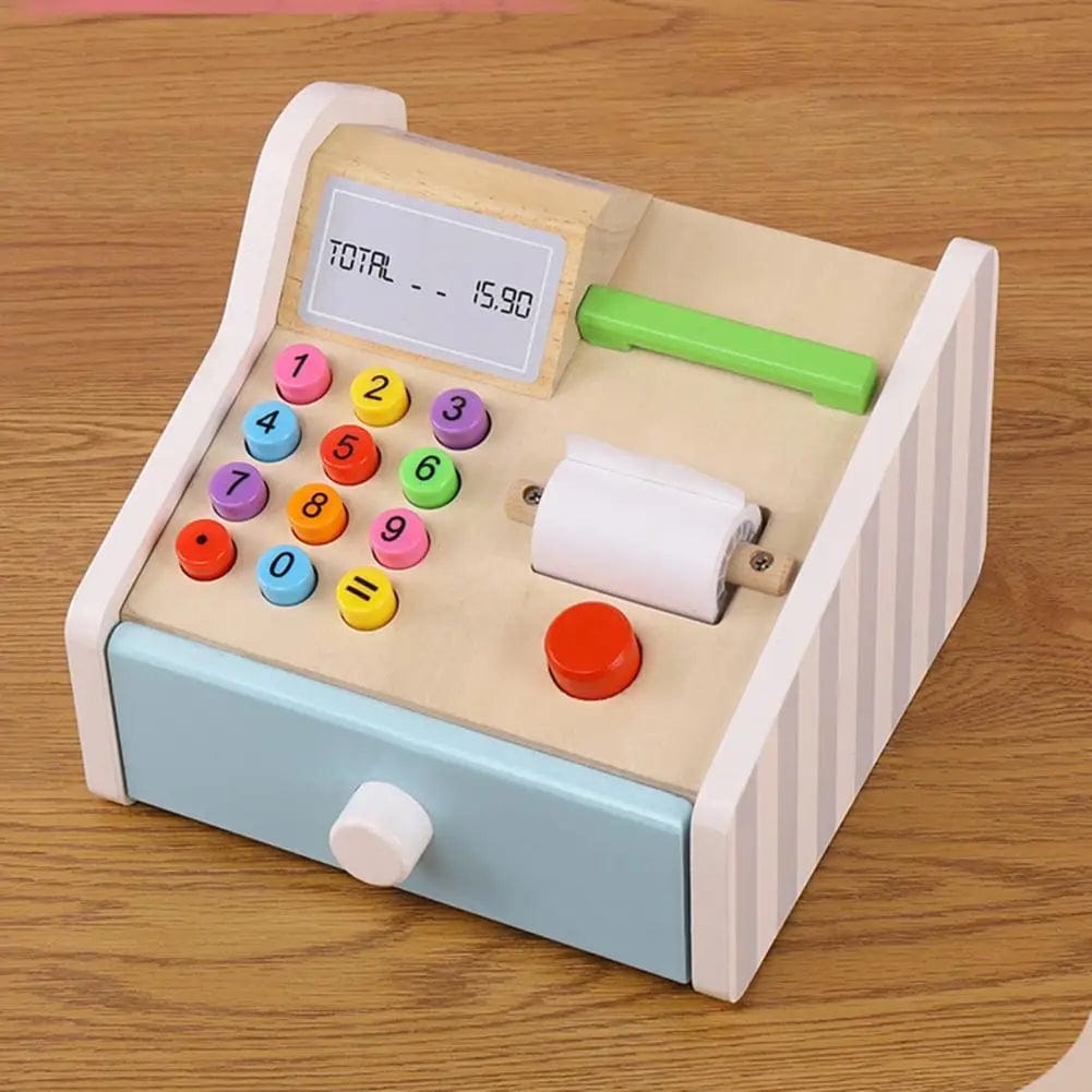 Smyles Caisse enregistreuse en bois Montessori