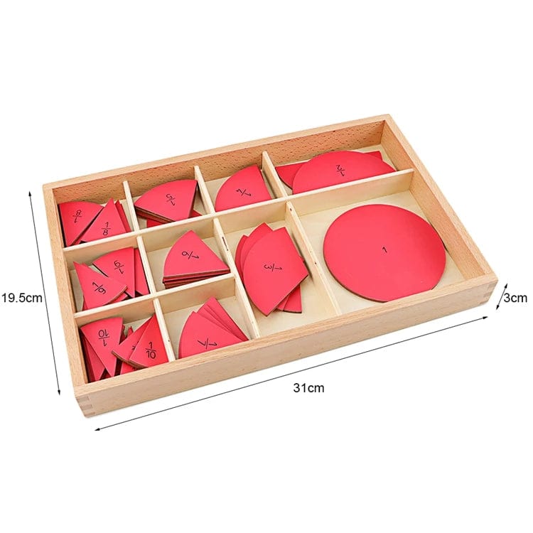 Smyles Cercle de Fraction en bois
