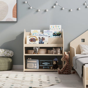 Smyles Étagère + Bibliothèque Montessori 2 en 1 Bois