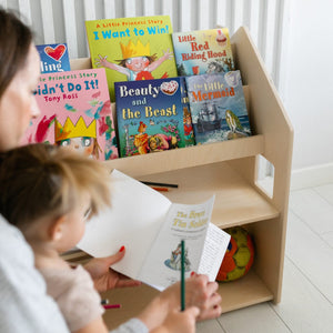 Smyles Étagère + Bibliothèque Montessori 2 en 1 Bois