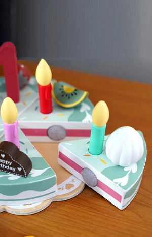 Smyles Gâteau d'anniversaire en bois