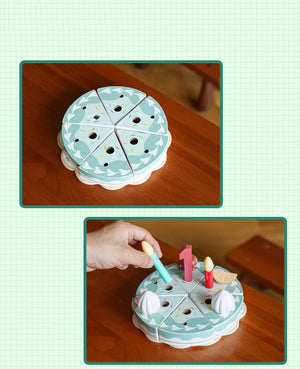 Smyles Gâteau d'anniversaire en bois