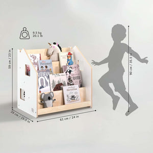 Smyles Grande Bibliothèque Montessori Blanche