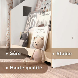 Smyles Grande Bibliothèque Montessori Blanche