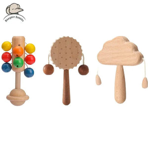 Smyles Hochet Musical en bois Montessori