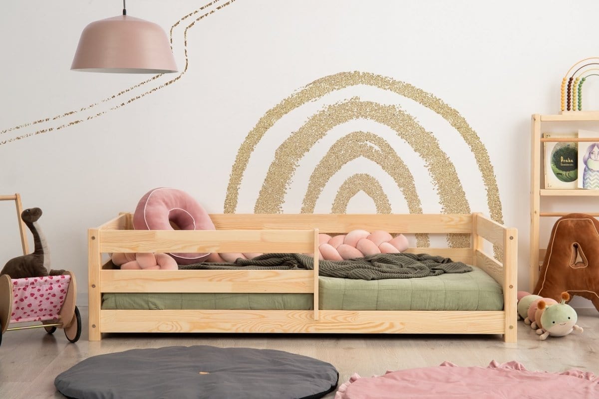 ADEKO Lit Montessori au sol avec barrières CPD