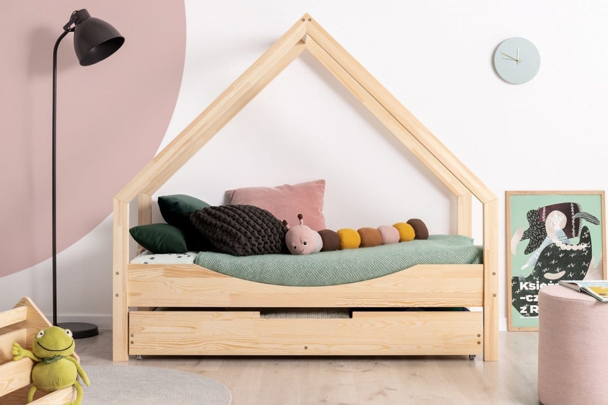 ADEKO Lit Montessori au sol Cabane LOCA E