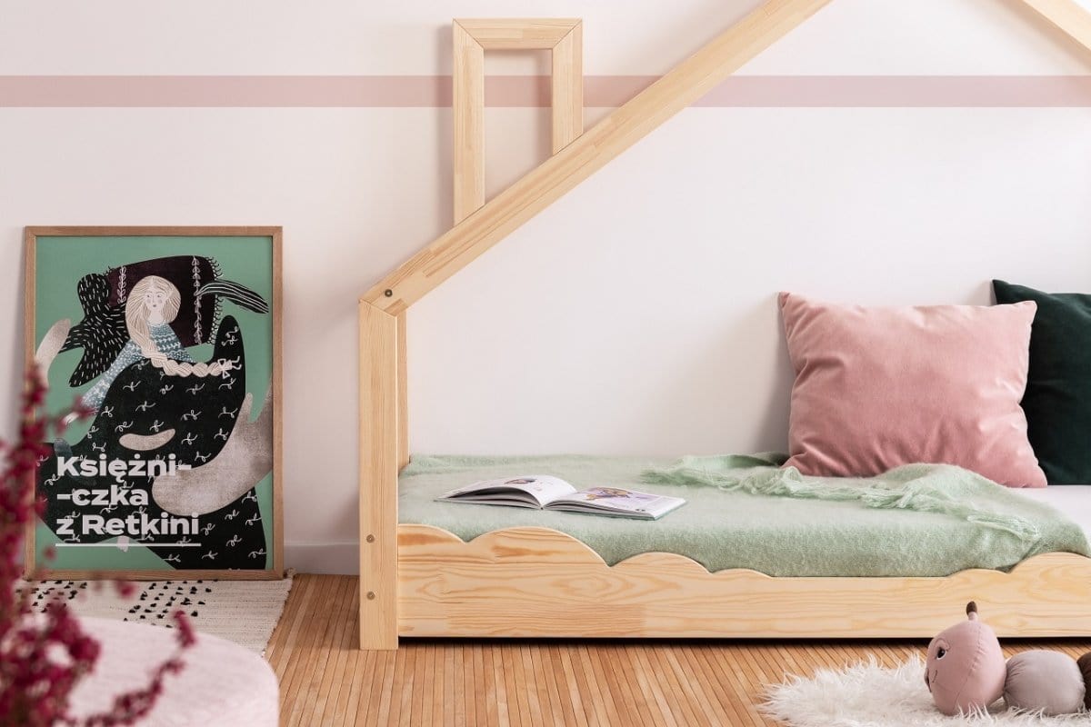 ADEKO Lit Montessori au sol Cabane LUNA D