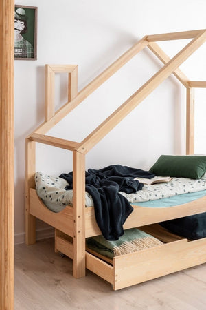 ADEKO Lit Montessori au sol Cabane LUNA E