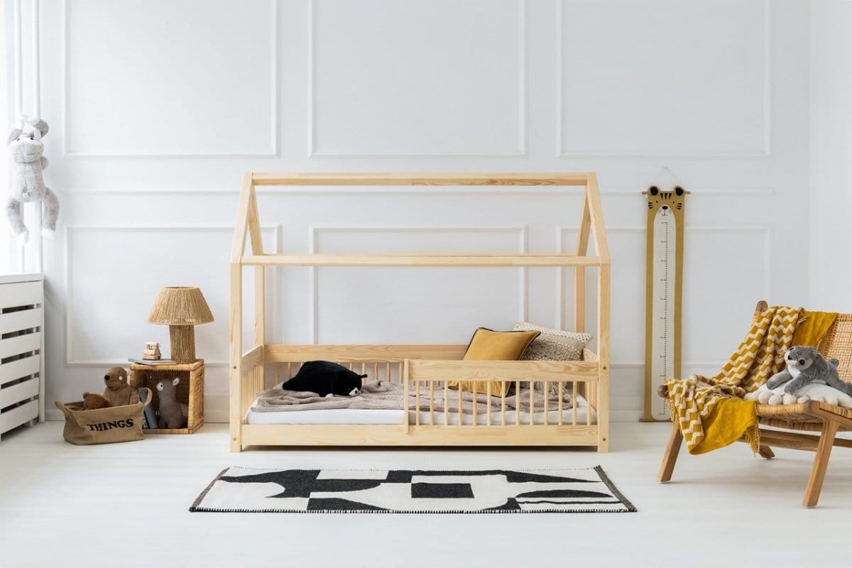 ADEKO Lit Montessori au sol Cabane MBW