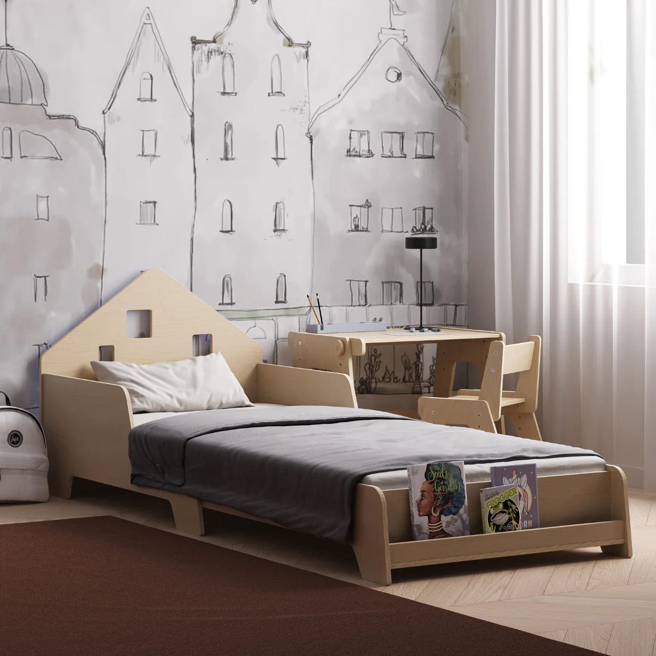 Smyles Lit Montessori Avec Rangement