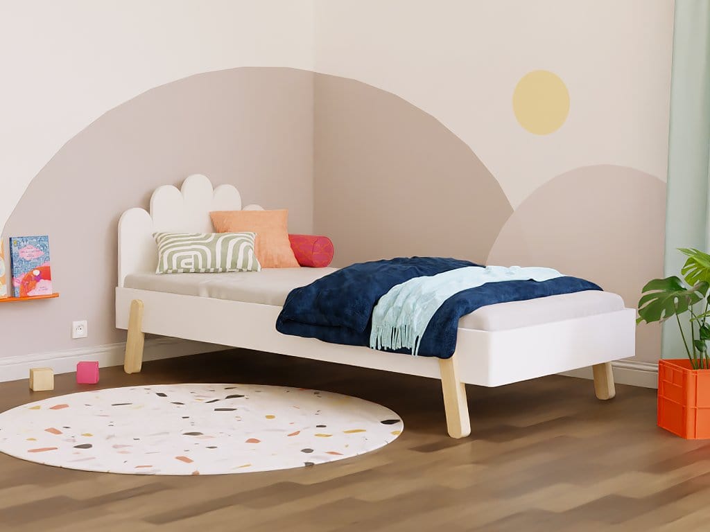 Smyles Lit Montessori  NOVA Tête de Lit Nuages 90x200 cm
