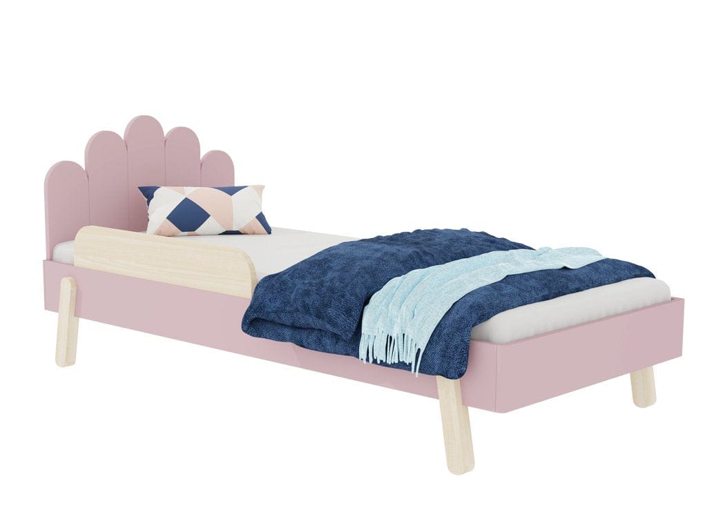 Smyles Lit Montessori  NOVA Tête de Lit Nuages et Paroi  90x200 cm