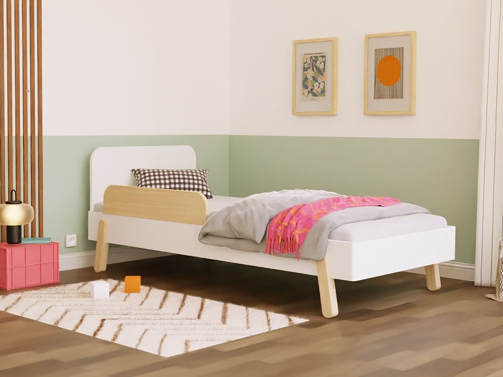 Smyles Lit Montessori  NOVA Tête de Lit rectangulaire et Paroi  90x200 cm