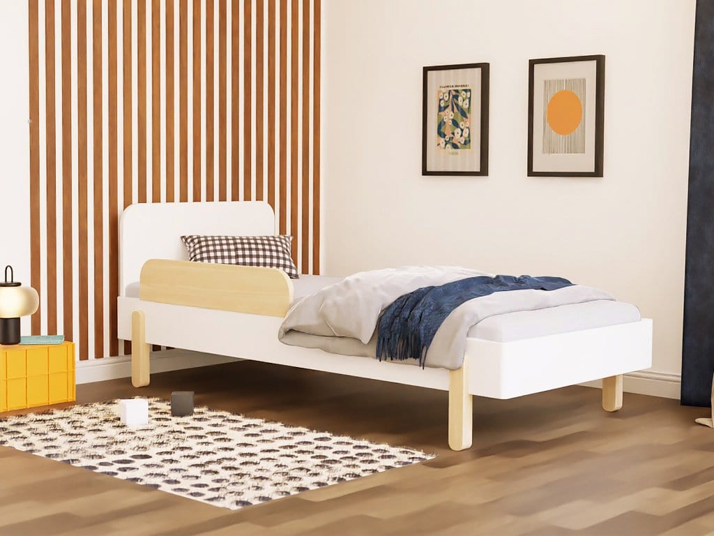 Smyles Lit Montessori  NOVA Tête de Lit rectangulaire et Paroi  90x200 cm