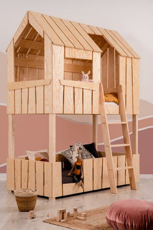 ADEKO Lit Montessori Superposé Cabane PAT