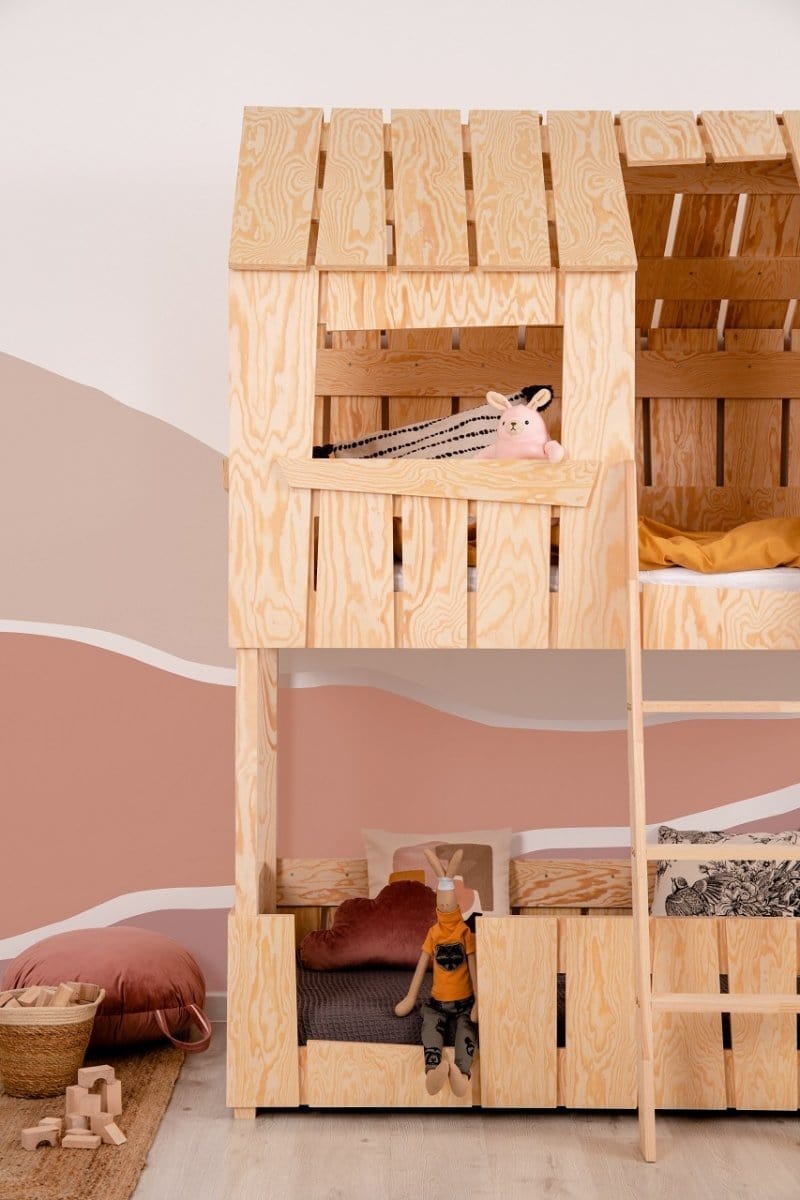 ADEKO Lit Montessori Superposé Cabane PAT