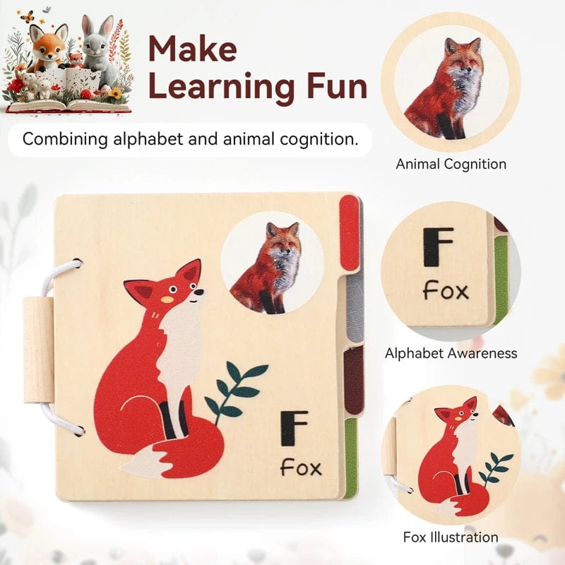 Smyles Livre des animaux en bois