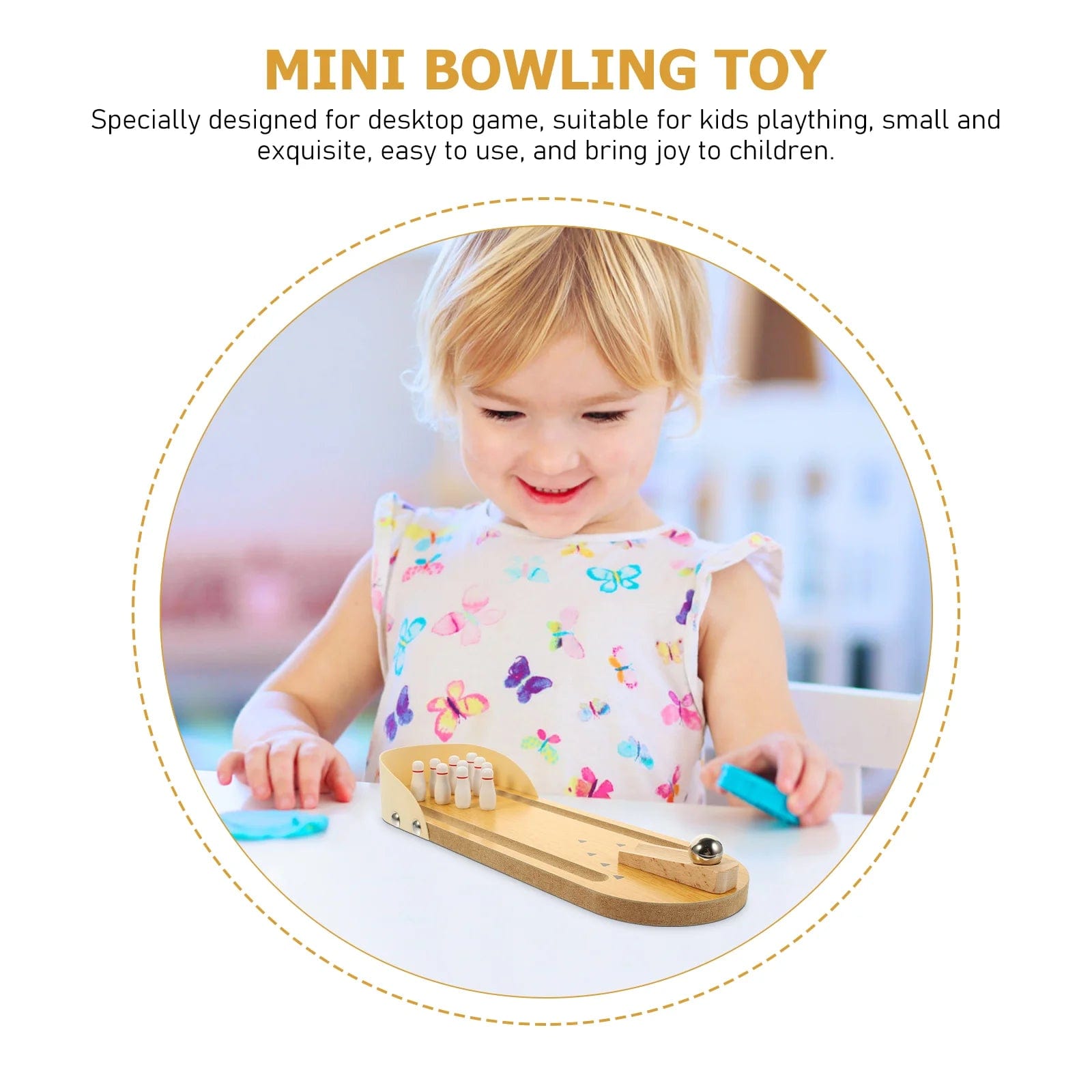 Smyles Mini Bowling en bois