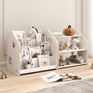 Smyles Pack Étagère + Bibliothèque Montessori Blanche