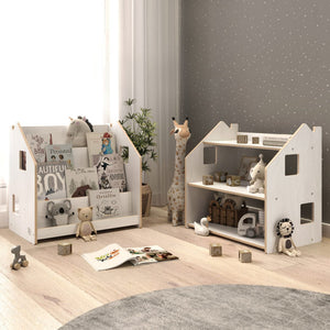 Smyles Pack Étagère + Bibliothèque Montessori Blanche