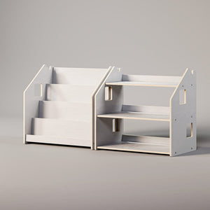 Smyles Pack Étagère + Bibliothèque Montessori Blanche