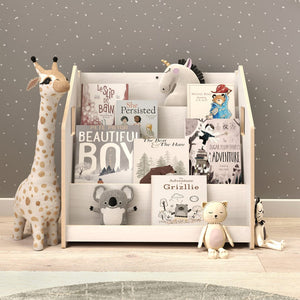 Smyles Pack Étagère + Bibliothèque Montessori Blanche