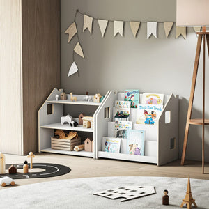 Smyles Pack Étagère + Bibliothèque Montessori Blanche