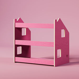 Smyles Pack Étagère + Bibliothèque Montessori Rouge