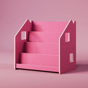 Smyles Pack Étagère + Bibliothèque Montessori Rouge