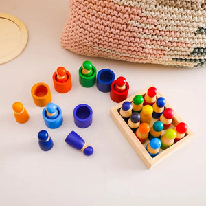 Smyles Poupée de cheville en bois