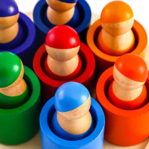 Smyles Poupée de cheville en bois