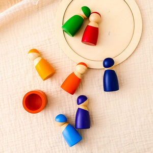 Smyles Poupée de cheville en bois