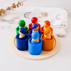 Smyles Poupée de cheville en bois