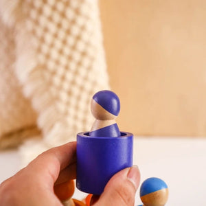 Smyles Poupée de cheville en bois