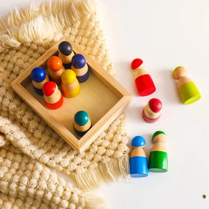 Smyles Poupée de cheville en bois