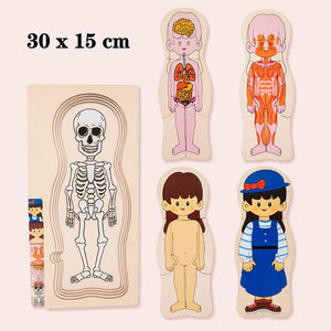 Smyles BZS00503 A Puzzle corps humain Montessori