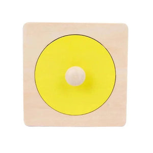 Smyles Puzzle de géométrie en bois Montessori