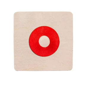 Smyles Puzzle de géométrie en bois Montessori