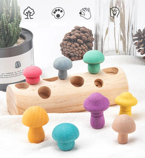 Smyles Puzzle en bois "Cueillette des champignons"