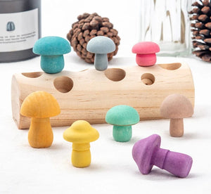 Smyles Puzzle en bois "Cueillette des champignons"