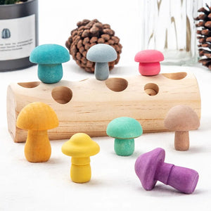 Smyles Puzzle en bois "Cueillette des champignons"
