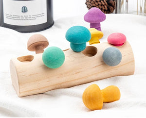 Smyles Puzzle en bois "Cueillette des champignons"