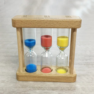 Smyles Bleu, Rouge et Jaune / (1-3-5)min Sablier Montessori