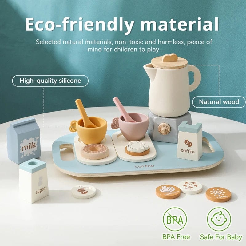 Smyles Service à Thé en bois Montessori